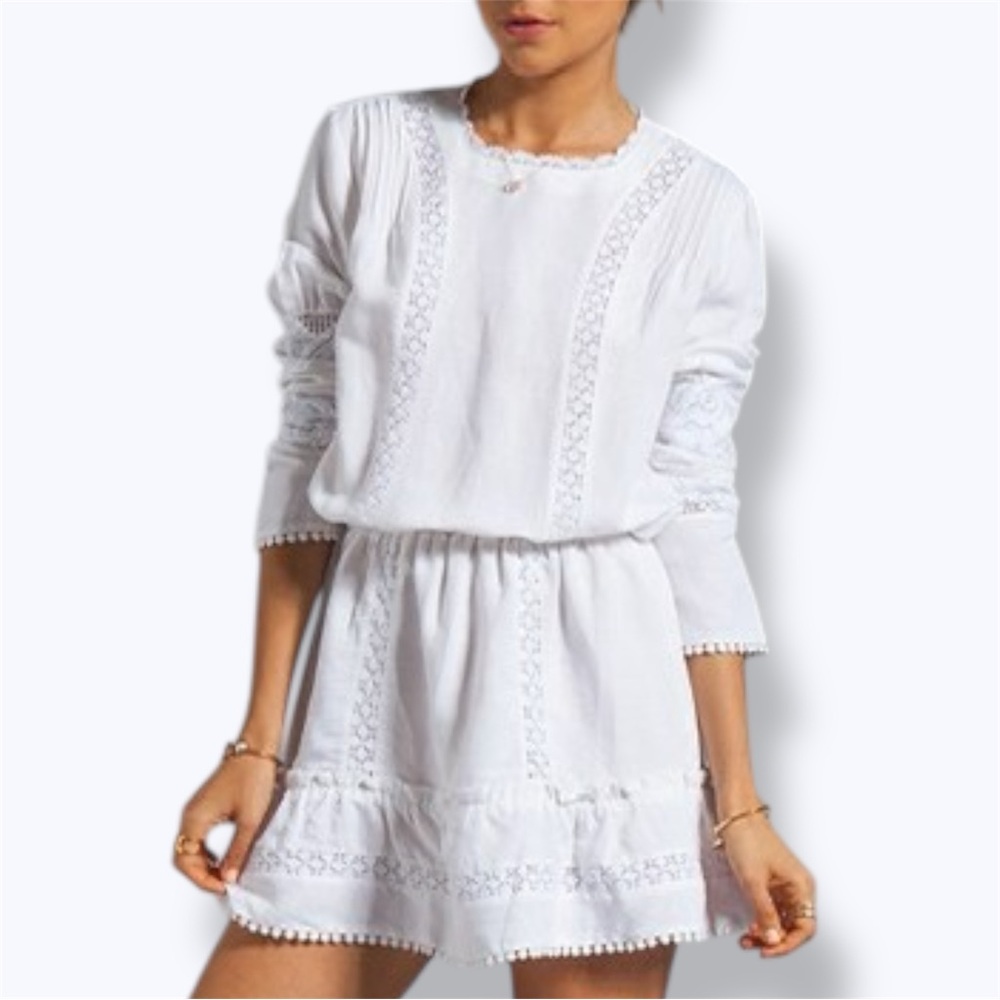 ANINE BING Bohemian Dress in White